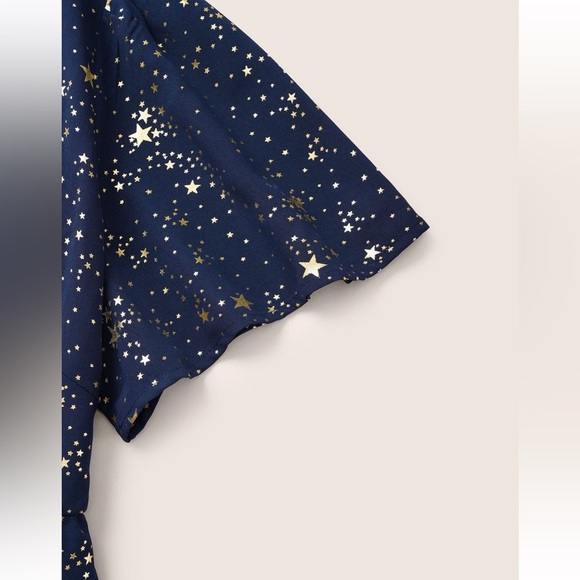 BloomChic Plus Size Star Button Pocket Wrap Split Ruffles Maxi Dress - Picture 6 of 8